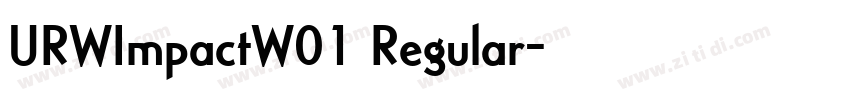 URWImpactW01 Regular字体转换